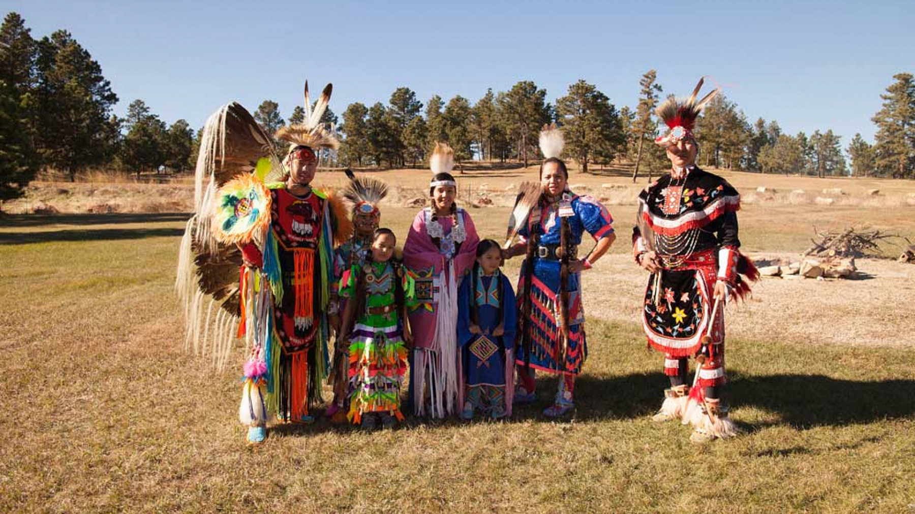 Lakota Singers and Dancers Landscape