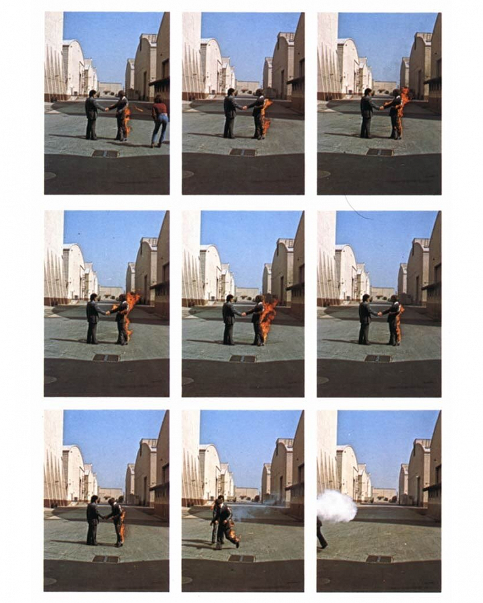 PINK FLOYD WISH YOU WERE HERE 炎 LP SOPO-100 ポスター付